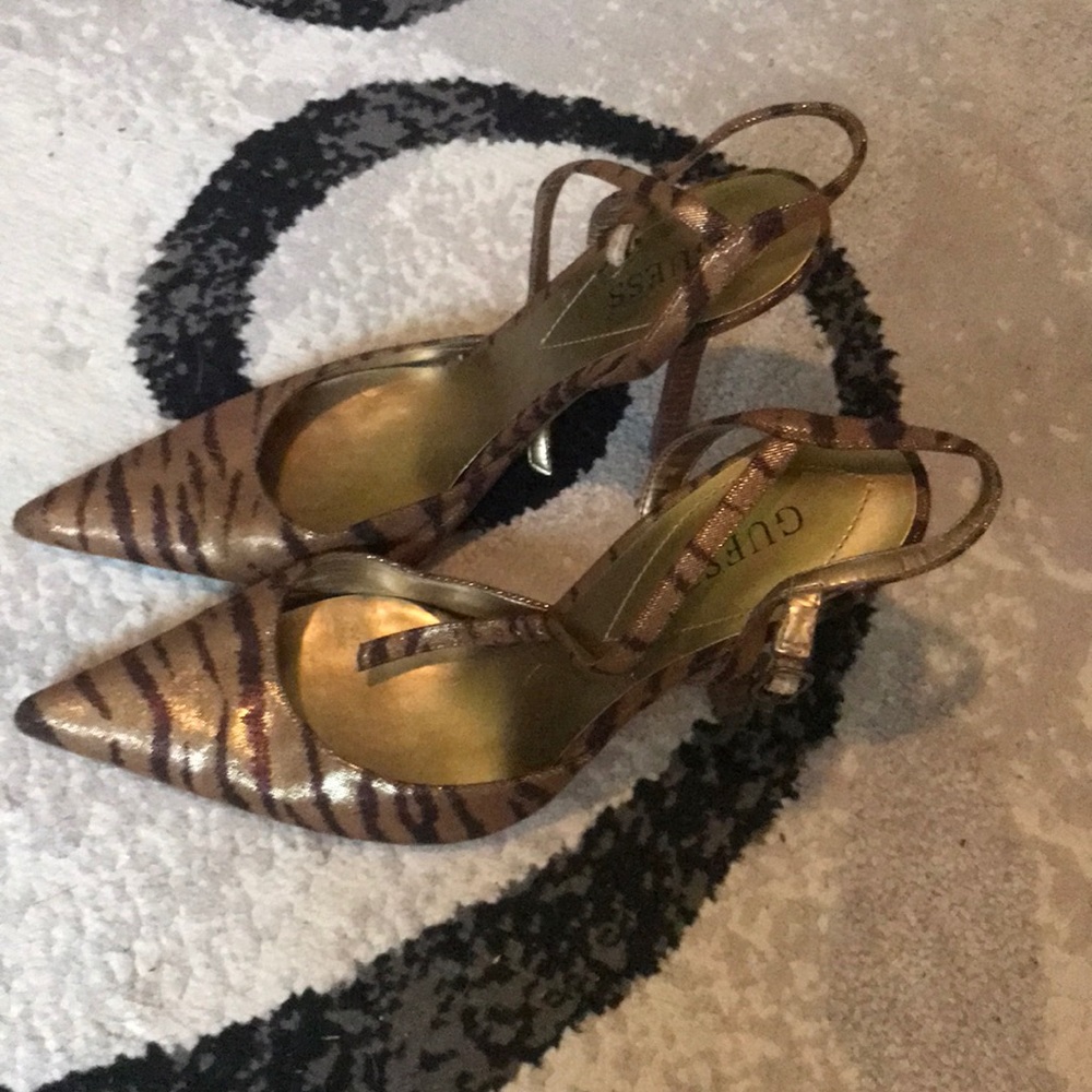 Chocolate and bronze shoes